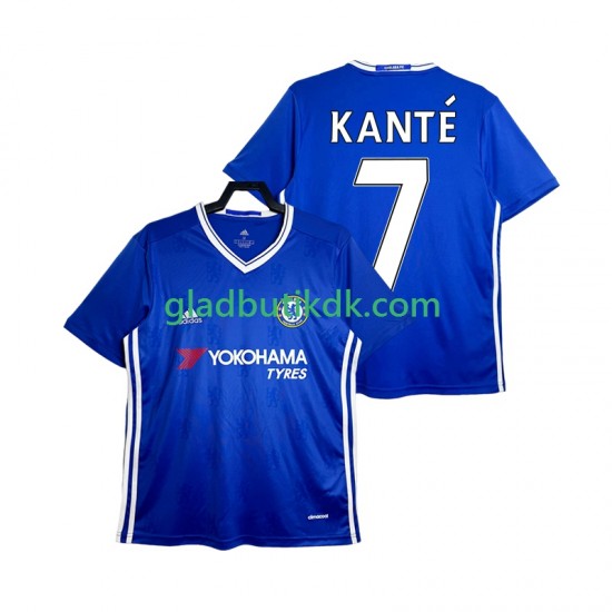 Hjemmebane Trøje Chelsea KANTE 7 Retro 2016-2017 K/Æ Mænd