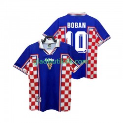 Udebane Trøje Kroatien BOBAN 10 Retro 1998 K/Æ Mænd