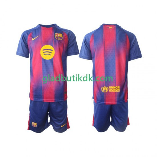Hjemmebane Trøje FC Barcelona 2025-2026 K/Æ Børn(+Shorts)