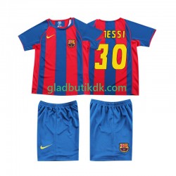 Hjemmebane Trøje FC Barcelona Lionel Messi 10 Retro 2004 K/Æ Børn(+Shorts)