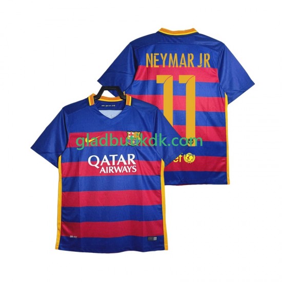 Hjemmebane Trøje FC Barcelona Neymar JR 11 Retro 2015-2016 K/Æ Mænd