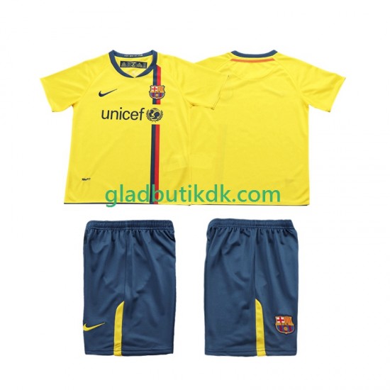 Udebane Trøje FC Barcelona Retro 2008 2009 K/Æ Børn(+Shorts)