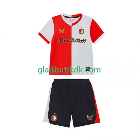 Hjemmebane Trøje Feyenoord Rotterdam 2025-2026 K/Æ Børn(+Shorts)