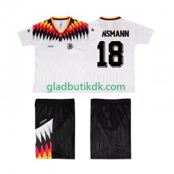 Hjemmebane Trøje Tyskland KLINSMANN 18 Retro 1994 K/Æ Børn(+Shorts)