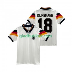 Hjemmebane Trøje Tyskland KLINSMANN 18 Retro 1992 K/Æ Mænd