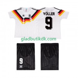 Hjemmebane Trøje Tyskland VOLLER 9 Retro 1990 K/Æ Børn(+Shorts)