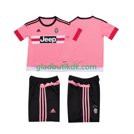 Udebane Trøje Juventus Retro 2015 2016 K/Æ Børn(+Shorts)