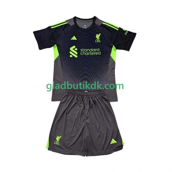 Hjemmebane Trøje Liverpool Målmand 2025-2026 K/Æ Børn(+Shorts)