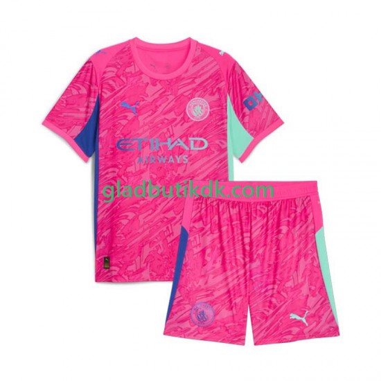 Udebane Trøje Manchester City Målmand 2025-2026 K/Æ Børn(+Shorts)