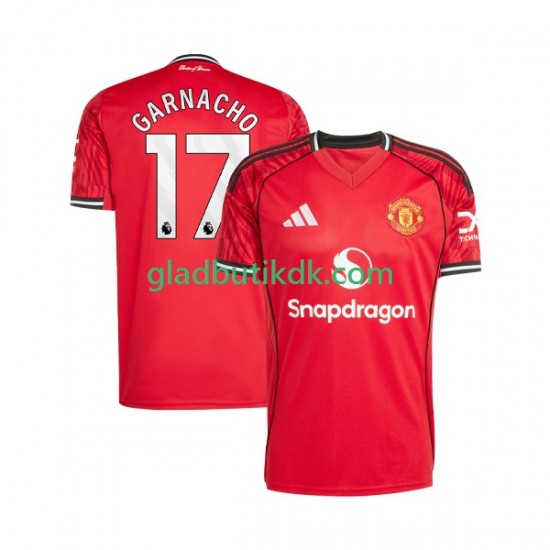 Hjemmebane Trøje Manchester United Alejandro Garnacho 17 2025-2026 K/Æ Mænd