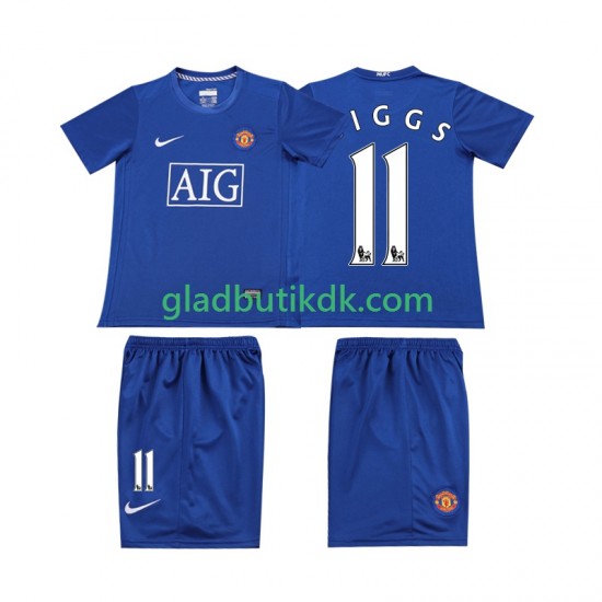 Udebane Trøje Manchester United GIGGS 11 Retro 2008 K/Æ Børn(+Shorts)