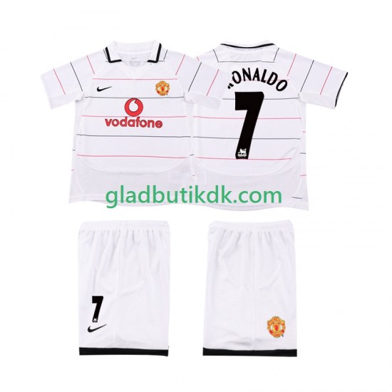 Hjemmebane Trøje Manchester United Retro Cristiano Ronaldo 7 2003 2005 K/Æ Børn(+Shorts)