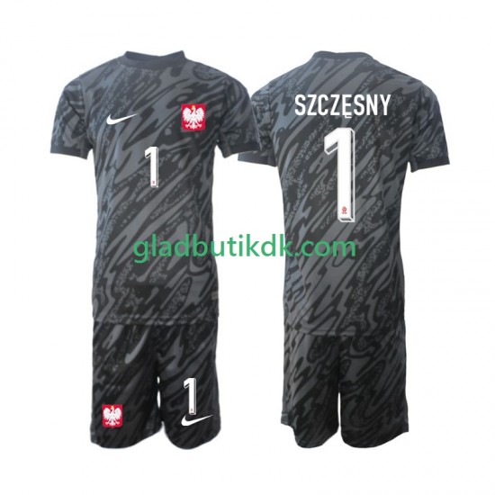 Udebane Trøje Polen Målmand Szczesny 1 2024 K/Æ Børn(+Shorts)