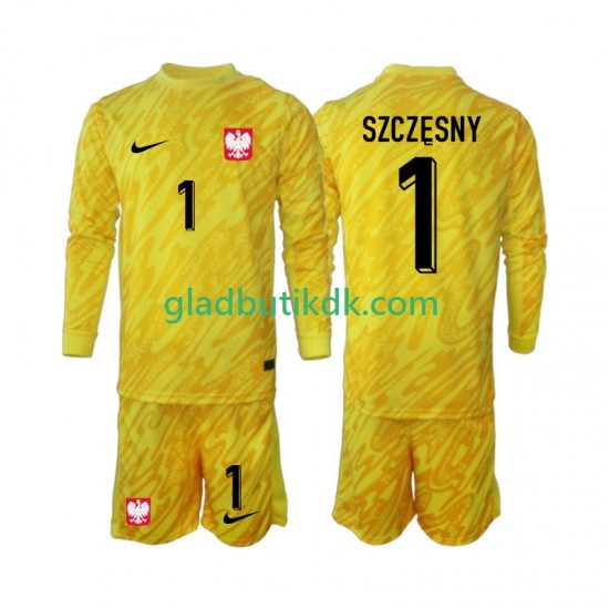 Hjemmebane Trøje Polen Målmand Szczesny 1 2024 L/Æ Børn(+Shorts)