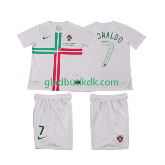 Udebane Trøje Portugal Cristiano Ronaldo 7 Retro 2012 K/Æ Børn(+Shorts)