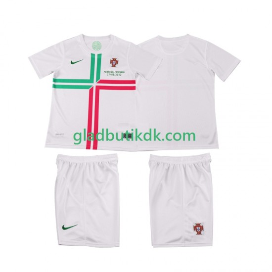Udebane Trøje Portugal Retro 2012 K/Æ Børn(+Shorts)