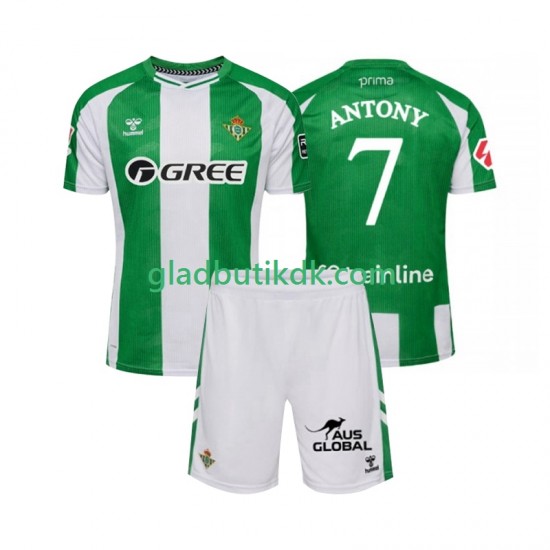 Hjemmebane Trøje Real Betis Antony 7 2025-2026 K/Æ Børn(+Shorts)