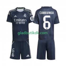 Udebane Trøje Real Madrid Camavinga 6 2025-2026 K/Æ Børn(+Shorts)