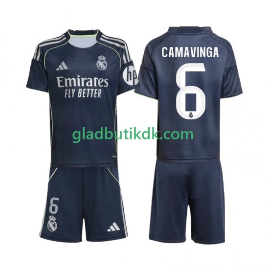 Udebane Trøje Real Madrid Camavinga 6 2025-2026 K/Æ Børn(+Shorts)