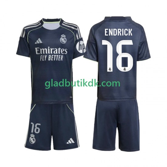 Udebane Trøje Real Madrid Endrick 16 2025-2026 K/Æ Børn(+Shorts)