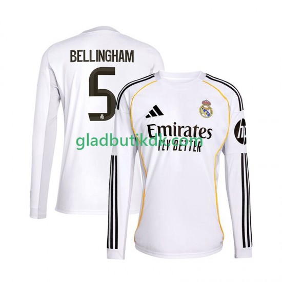 Hjemmebane Trøje Real Madrid Jude Bellingham 5 2025-2026 L/Æ Mænd