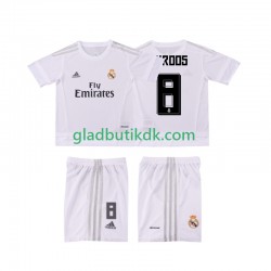 Hjemmebane Trøje Real Madrid KROOS 8 Retro 2015 2016 K/Æ Børn(+Shorts)