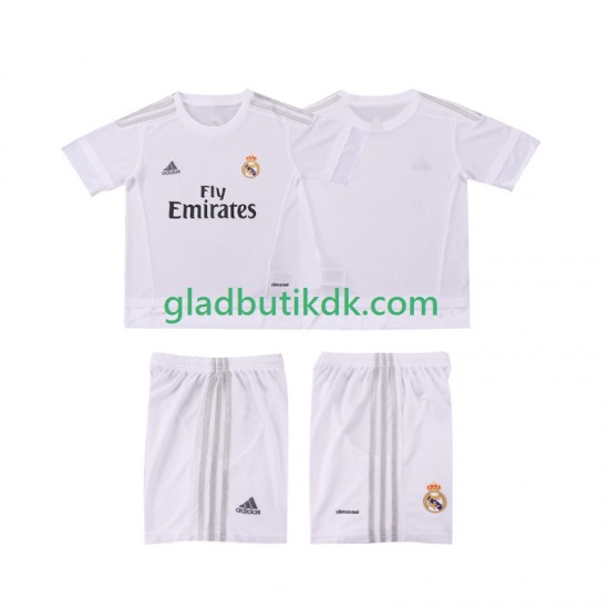 Hjemmebane Trøje Real Madrid Retro 2015 2016 K/Æ Børn(+Shorts)