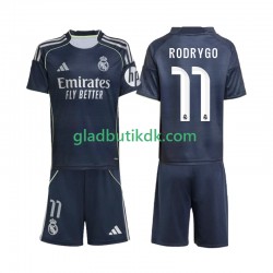 Udebane Trøje Real Madrid Rodrygo 11 2025-2026 K/Æ Børn(+Shorts)