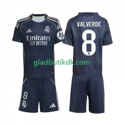 Udebane Trøje Real Madrid Valverde 8 2025-2026 K/Æ Børn(+Shorts)