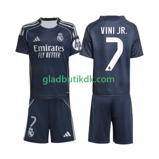 Udebane Trøje Real Madrid Vinicius Junior 7 2025-2026 K/Æ Børn(+Shorts)