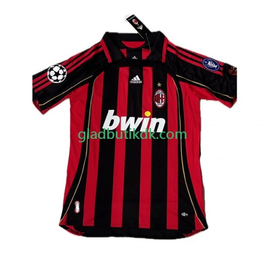 Hjemmebane Trøje AC Milan KAKA 8 Retro 2006-2007 K/Æ Mænd