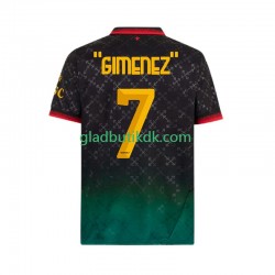 4. Valg Trøje AC Milan Santiago Gimenez 7 2024-2025 K/Æ Mænd