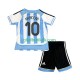 Hjemmebane Trøje Argentina Maradona 10 Retro 2006 K/Æ Børn(+Shorts)