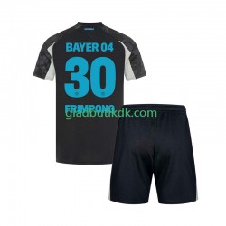 3. Valg Trøje Bayer 04 Leverkusen Frimpong 30 2024-2025 K/Æ Børn(+Shorts)