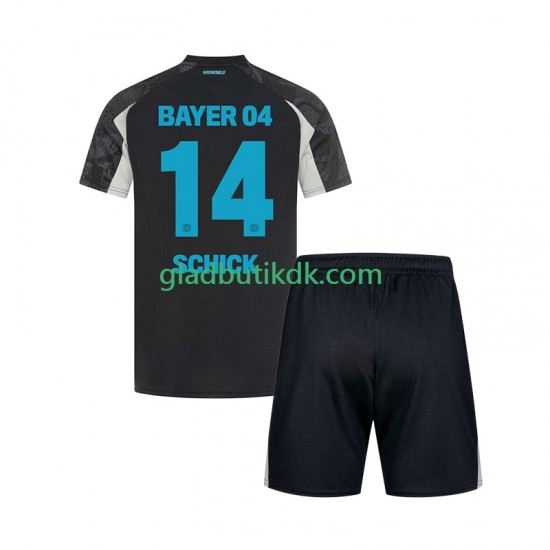 3. Valg Trøje Bayer 04 Leverkusen Patrik Schick 14 2024-2025 K/Æ Børn(+Shorts)