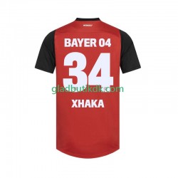 Hjemmebane Trøje Bayer 04 Leverkusen XHAKA 34 2024-2025 K/Æ Mænd
