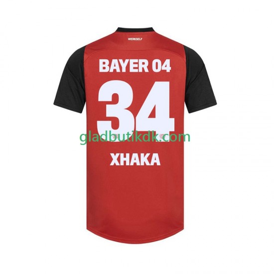 Hjemmebane Trøje Bayer 04 Leverkusen XHAKA 34 2024-2025 K/Æ Mænd