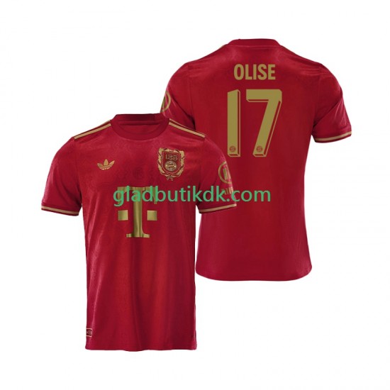 Hjemmebane Trøje FC Bayern München Rød 125th Anniversary Michael Olise 17 2024-2025 K/Æ Mænd