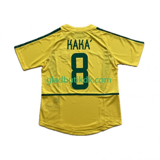 Hjemmebane Trøje Brasilien KAKA 8 Retro 2002 K/Æ Mænd