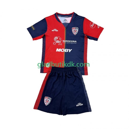 Hjemmebane Trøje Cagliari 2024-2025 K/Æ Børn(+Shorts)