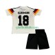 Hjemmebane Trøje Tyskland Klinsmann 18 Retro 1990 K/Æ Børn(+Shorts)