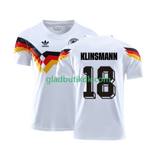 Hjemmebane Trøje Tyskland Klinsmann 18 Retro 1990 K/Æ Mænd