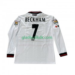 Udebane Trøje Manchester United Beckham 7 Retro 1998-1999 L/Æ Mænd