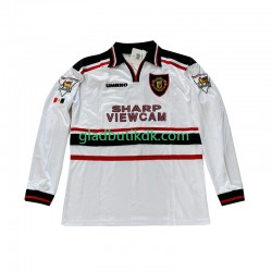 Udebane Trøje Manchester United Beckham 7 Retro 1998-1999 L/Æ Mænd