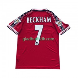 Hjemmebane Trøje Manchester United Beckham 7 Retro 1998-1999 K/Æ Mænd