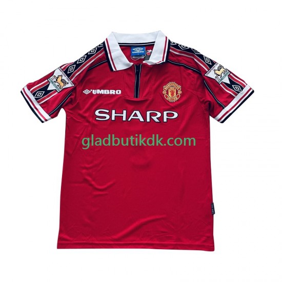 Hjemmebane Trøje Manchester United Beckham 7 Retro 1998-1999 K/Æ Mænd