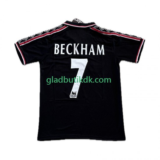3. Valg Trøje Manchester United Beckham 7 Retro 1998-1999 K/Æ Mænd