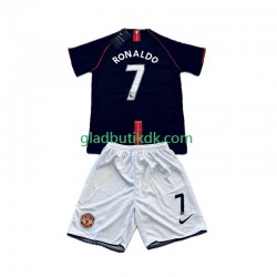 Udebane Trøje Manchester United Cristiano Ronaldo 7 Retro 2007-2008 K/Æ Børn(+Shorts)
