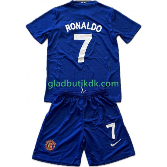 3. Valg Trøje Manchester United Cristiano Ronaldo 7 Retro 2008-2009 K/Æ Børn(+Shorts)