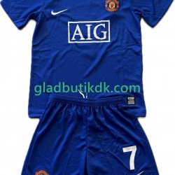 3. Valg Trøje Manchester United Cristiano Ronaldo 7 Retro 2008-2009 K/Æ Børn(+Shorts)
